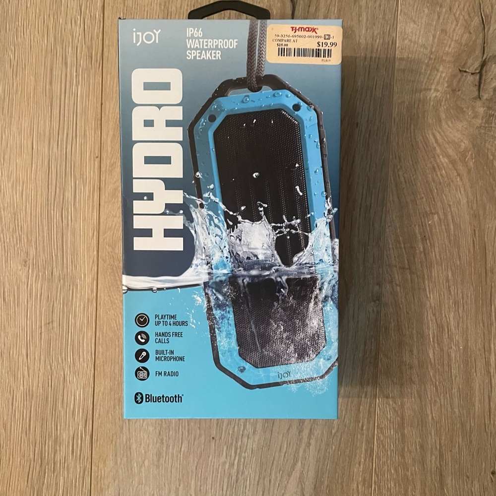 Hydro Blue Waterproof Bluetooth Speaker